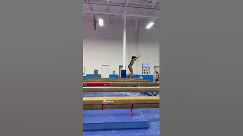 Beam Practice - Janaury 2025 #classof2026 #balancebeam #gymnast #level10