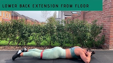 Lower back extension from the floor