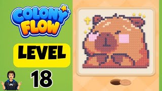 Colony flow Level 18 Full Walkthrough Solution 