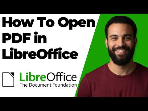 How To Open PDF In LibreOffice Writer Easy Guide
