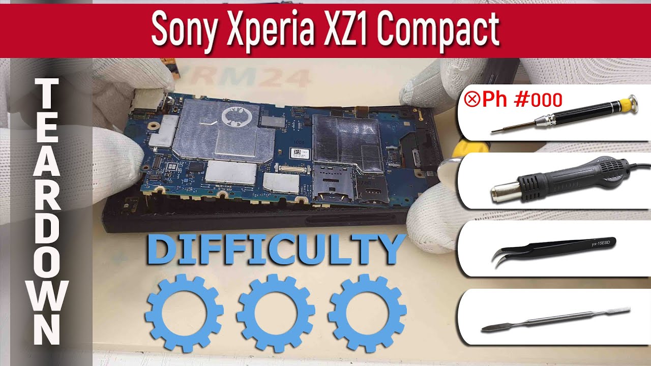  New  Wie man 📱 Sony Xperia XZ1 Compact G8441 zerlegt