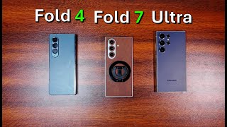 Samsung Z Fold 7 vs Fold 4 vs Ultra