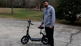 Electric Scooter with Seat 500W Powerful Motor