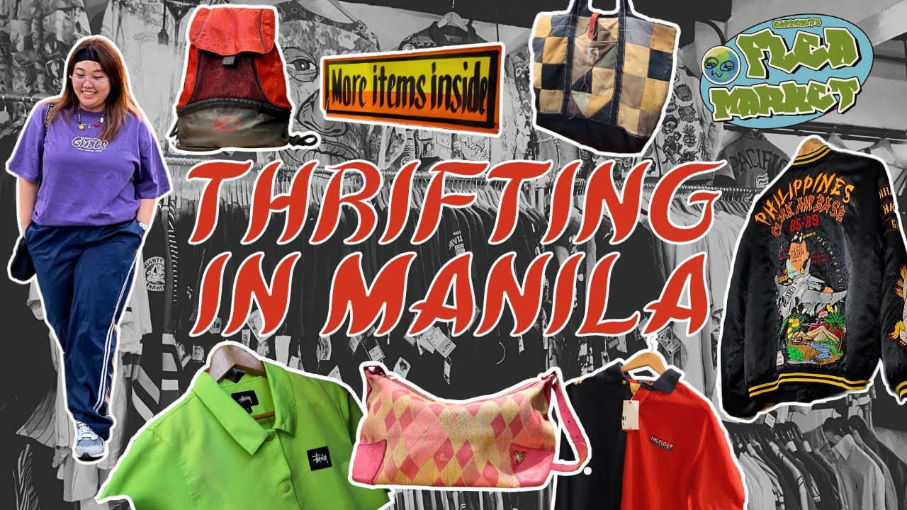 WHERE TO THRIFT IN MANILA? STREETWEAR & LUXURY! FLEA MARKET TOUR + HAUL! PART 2 (STUSSY, YSL, KENZO)