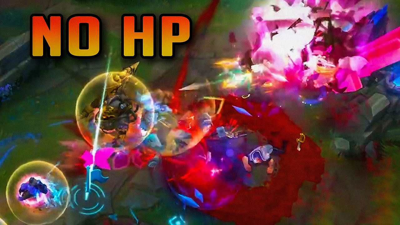 League of Legends but health bars are turned off YouTube