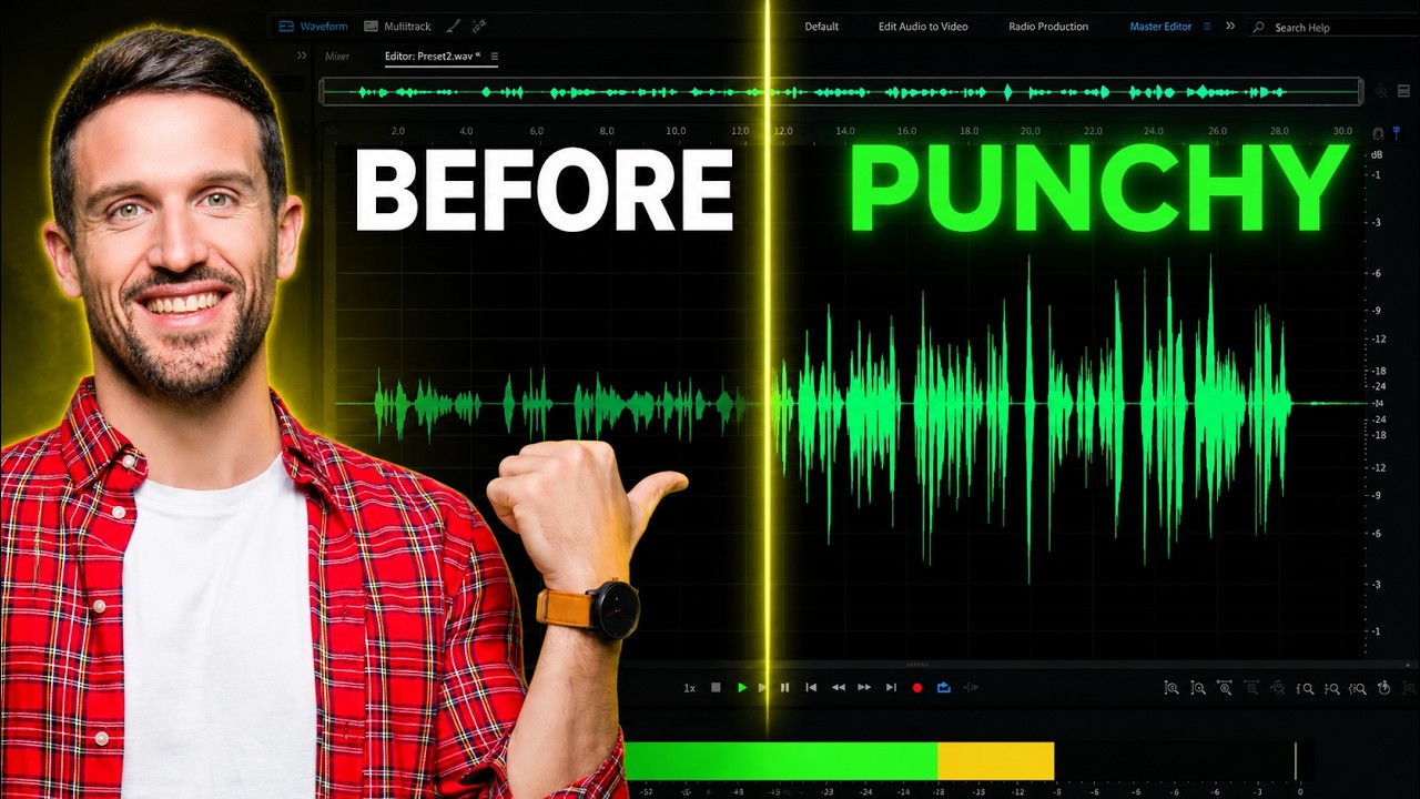 Hear the Difference: Punchy Voice Presets in Adobe Audition