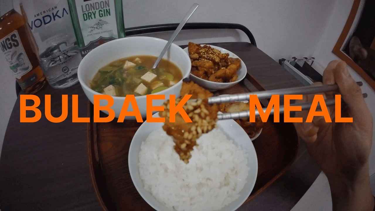 Bulbaek, a typical Korean meal set