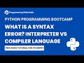 Python Basics: Syntax Errors, Interpreter Vs Compiler