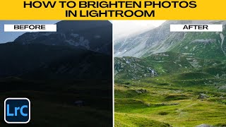 How to BRIGHTEN PHOTOS in LIGHTROOM