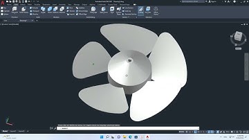 Autocad 3D how to drawing exhaust wing fan