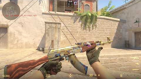 CS2 AK-47 Case Hardened Gold Gem Pattern #219 Field Tested 0.1603 Skin Showcase