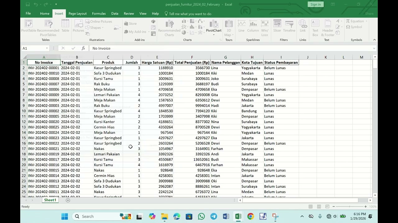 tutorial pivot dan power quary