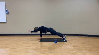 High Plank Alternating Arm Extensions