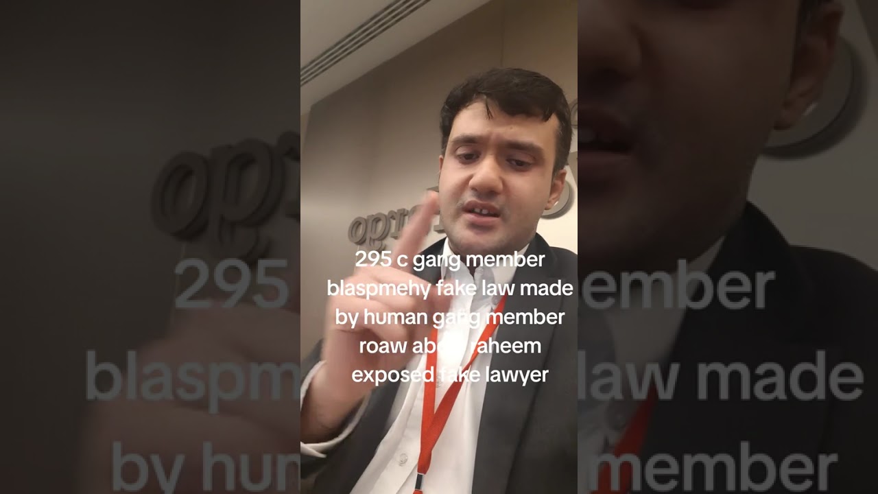 295c human made fake law should be amended roaw abdul raheem gang leader lawyer stay aware pakistan