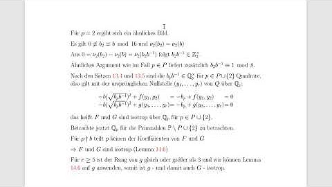 W11: Hasse Minkowski