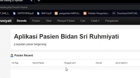 Source Code Aplikasi Pasien Klinik Bidan