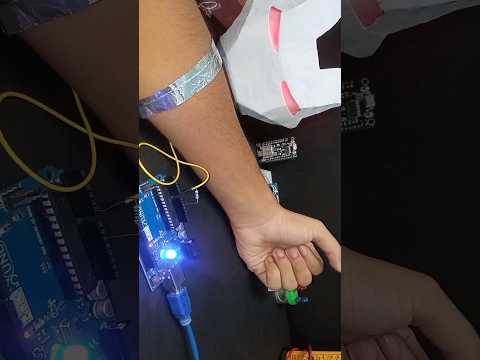 Amazing Muscle Control LED with Arduino #No sensor # Innovation #Arduino  #Invention