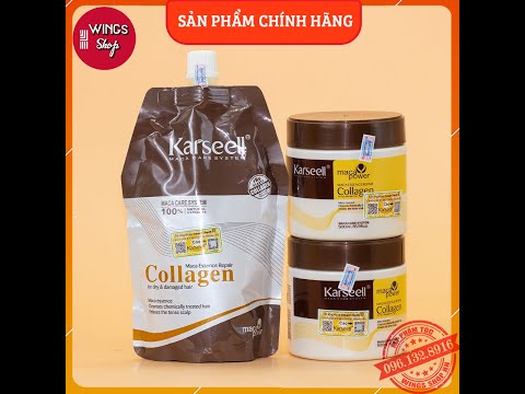 Video Kem Hấp - Ủ- Xả Phục Hồi Tóc Collagen Karseell Maca... - youtube