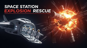 Space Station Explosion Rescue 🚀🔥 Cinematic Space Disaster #viralvideo #spacerescue 