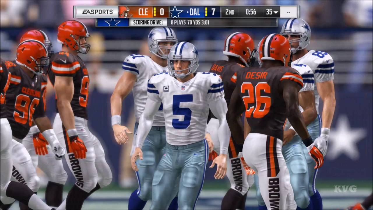 Madden NFL 17 - Cleveland Browns vs Dallas Cowboys | Gameplay (HD) [1080p60FPS]