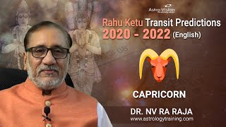Capricorn | Rahu-Ketu Transit Predictions 2020-22 | Dr. NVRA Raja