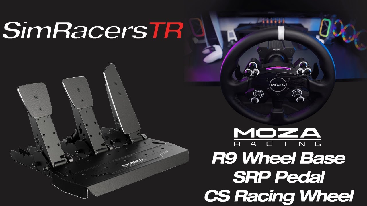 Moza Racing R9 + SRP Pedal + CS Direksiyon Kutu Açılımı