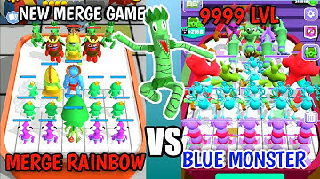 Merge Rainbow Freinds Monster Vs Merge Master Blue Monster - Max Level In Android Gameplay GT5MINPZ