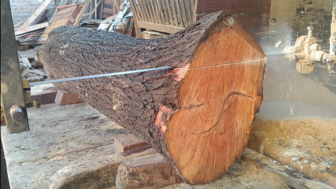 Converting Log To Lumber Sawing Big Thick Log Woodworking Sawmill Converting Log To Lumber Sawing Big Thick Log Woodworking Sawmill