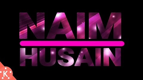 Kinemaster | how to create name intro || video editing tutorial 2020 | styles name effect intro make