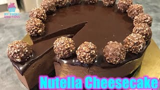 No Bake Nutella Cheesecake  mysweetambitions