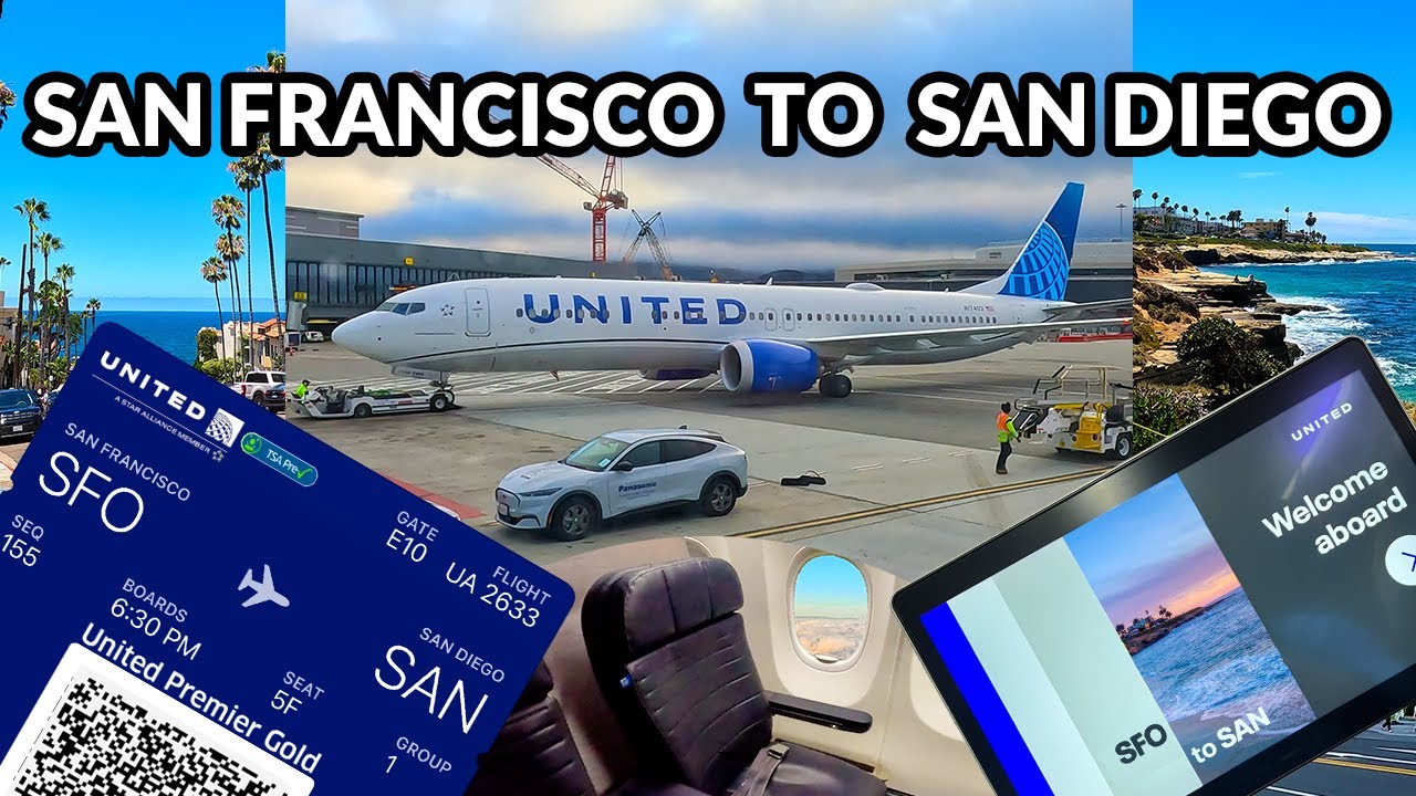 Обзор первого класса United | Boeing 737 Max 9 | Отчет о поездке | Из Сан-Франциско в Сан-Диего