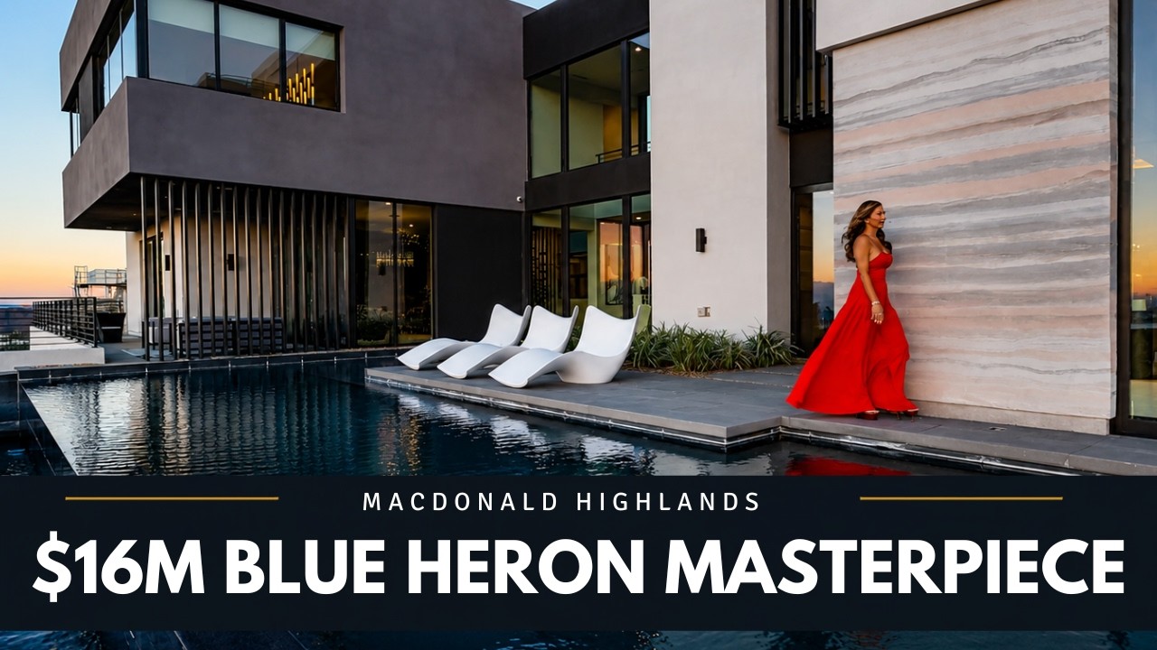 Inside a $16M Blue Heron Masterpiece | MacDonald Highlands Las Vegas Strip Views