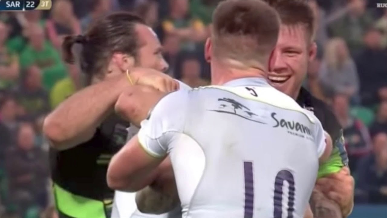 OWEN FARRELL BIG HIT CAUSES FIGHT !! - YouTube