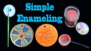 How I Enameled Copper Pendants Without A Kiln