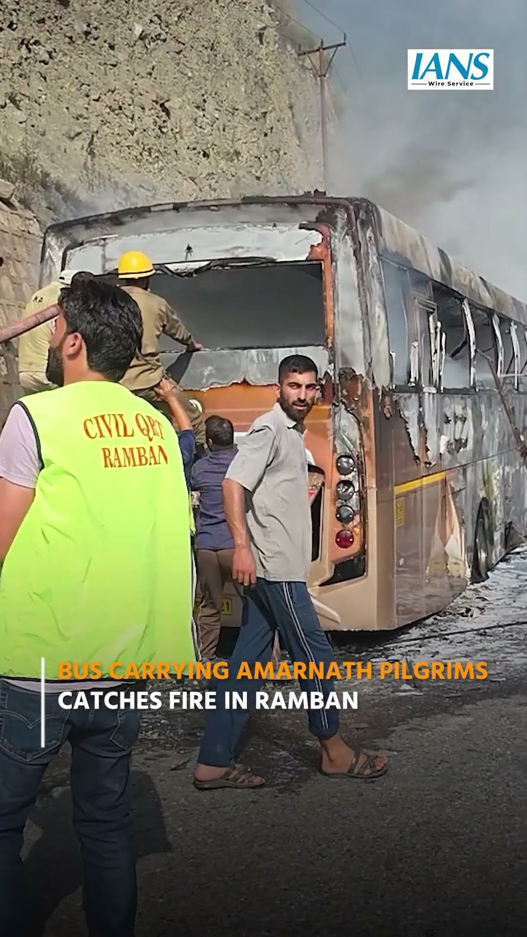 Amarnath Yatra Bus Catches Fire, All Pilgrims Rescued Safely
