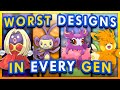 The Worst Pokemon Designs of Every Generation