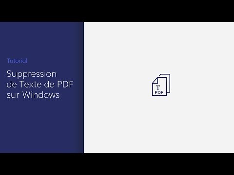 Comment supprimer le texte d’un PDF sous Windows