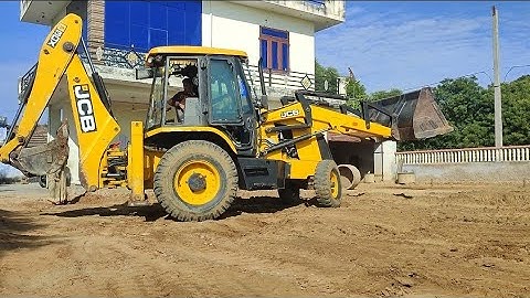 JCB Backhoe Loader-Leveling Home Farm Land । Excellent Work-Leveling a Band
