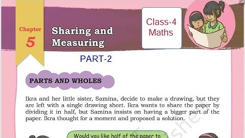(PART-2) Sharing and Measuring/ Class-4 Maths NCERT Chapter-5 Explanation & Solution By-KV Teacher 