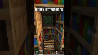 Hidden Lectern Door in Minecraft!  #minecraft #minecrafttutorial #redstone #gaming #minecraftshorts