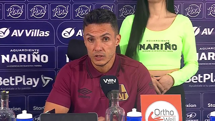 Rueda de prensa de Tolima tras su partido con Pasto