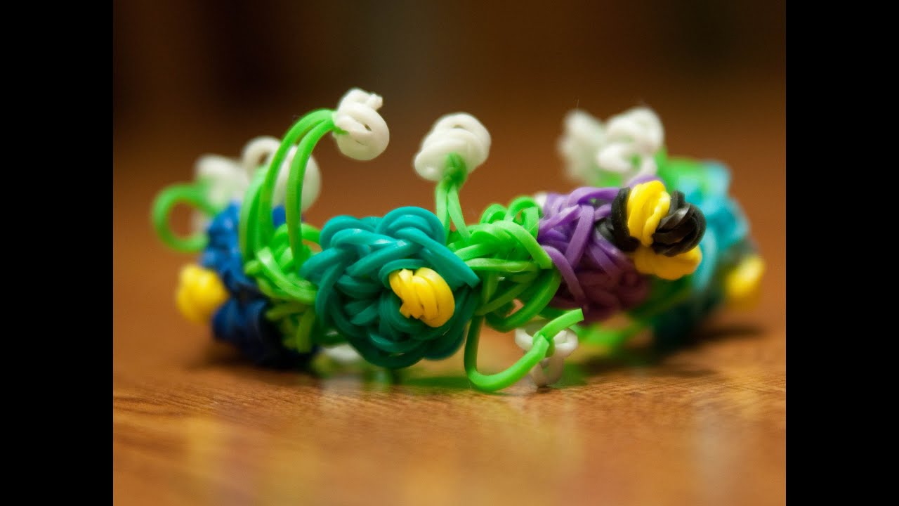 Rainbow Loom Flower Garden Bracelet *NEW* YouTube
