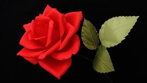 ABC TV | How To Make Paper Rose flower From Crepe Paper - Craft Tutorial
