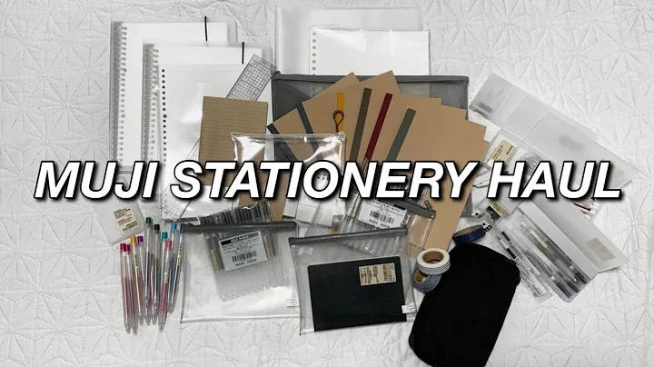 MUJI STATIONERY HAUL *chill with me*
