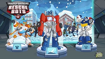 AVOID Icy Hail w/ BLADES, HEATWAVE & CHASE! | Transformers Rescue Bots: Disaster Dash Hero Run #161