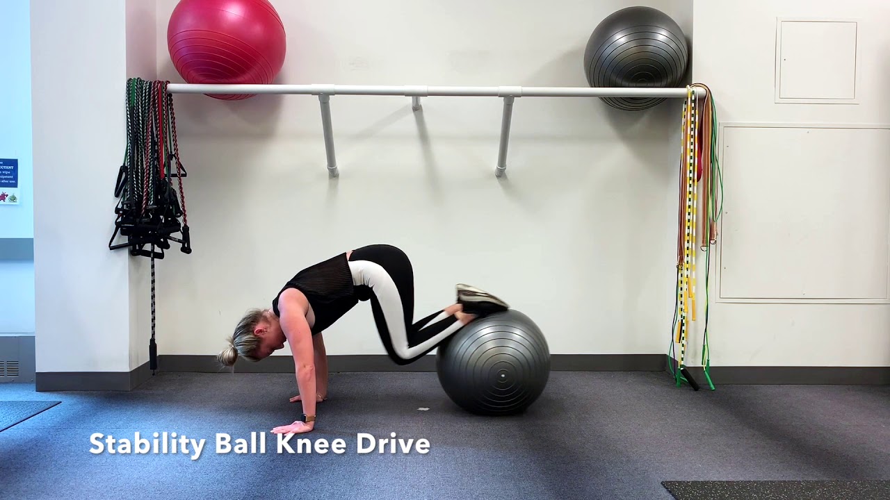 Stability Ball Knee Tuck YouTube