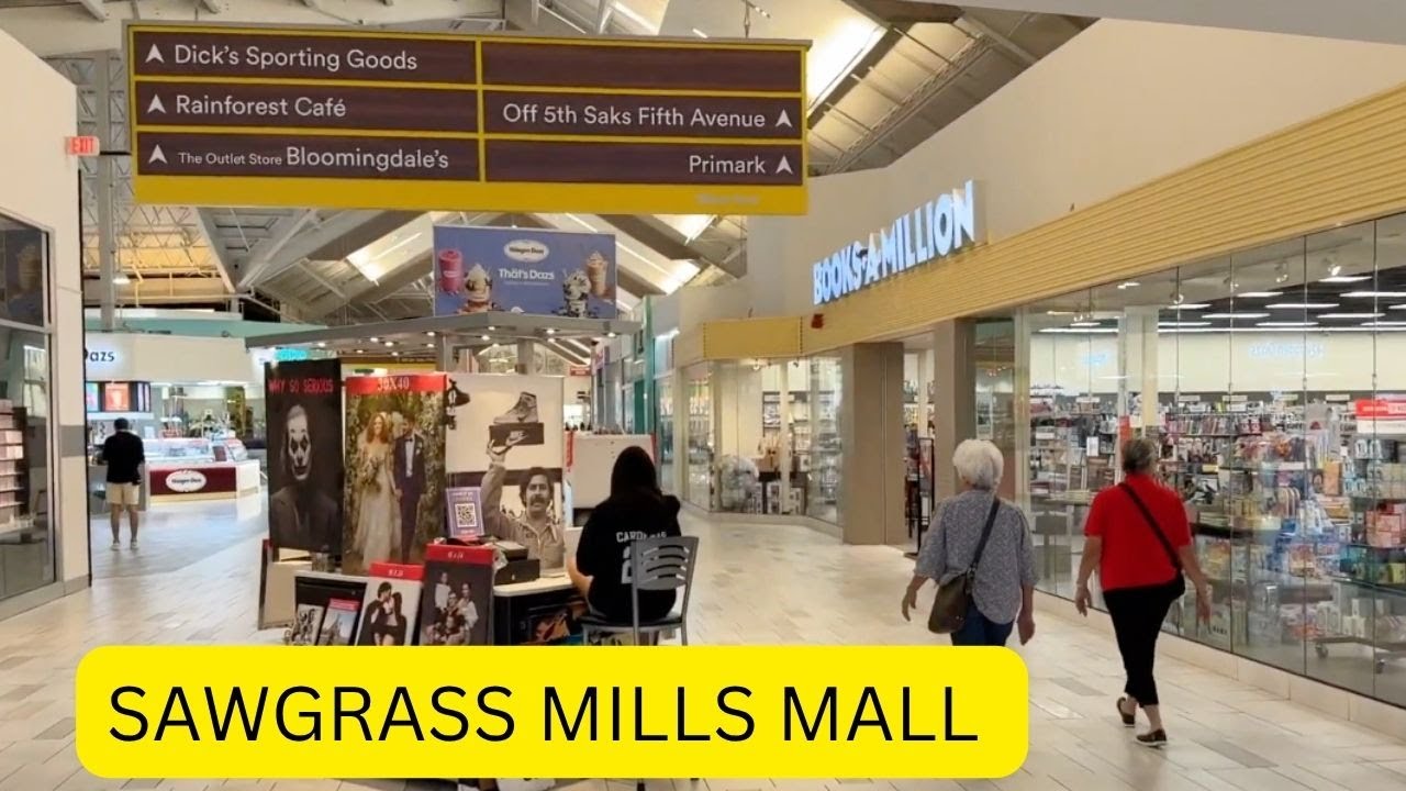 Sawgrass Mills Mall walking tour - Sunrise Florida 2025
