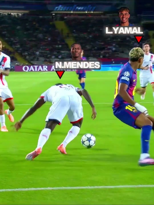 Who WON This Battle? 🤔🔥 Yamal vs Nuno Mendes ⚽ #yamal  #nunomendes #barcelona #psg #lamineyamal