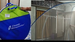 Bed Mosquito Net unboxing and review in telugu