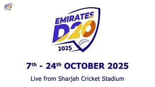 Emirates D20 Fujairah Vs Blues Match 27 Sharjah Cricket Stadium